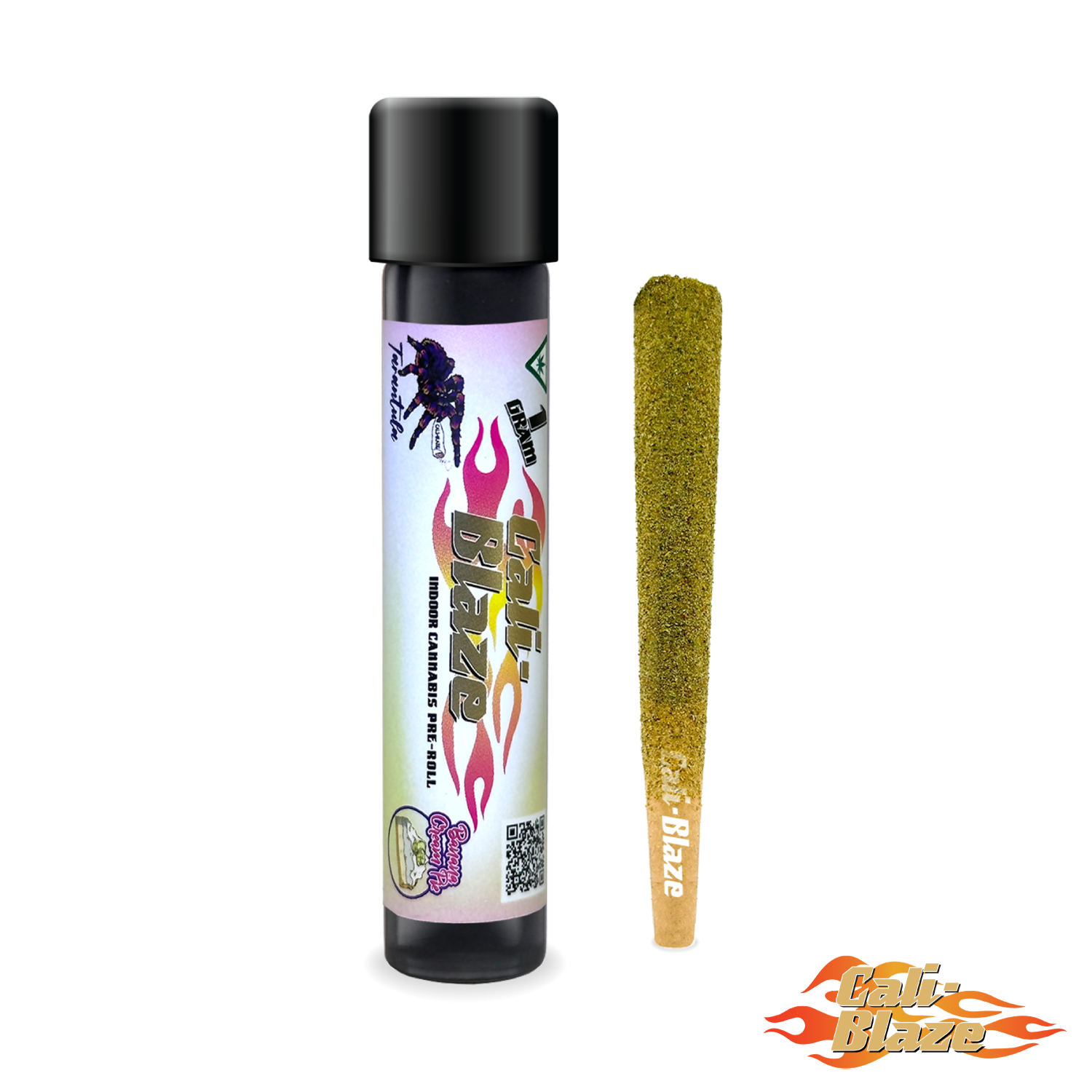 Photograph of product: Banana Cream Pie Tarantula Infused Pre-Roll | 1g