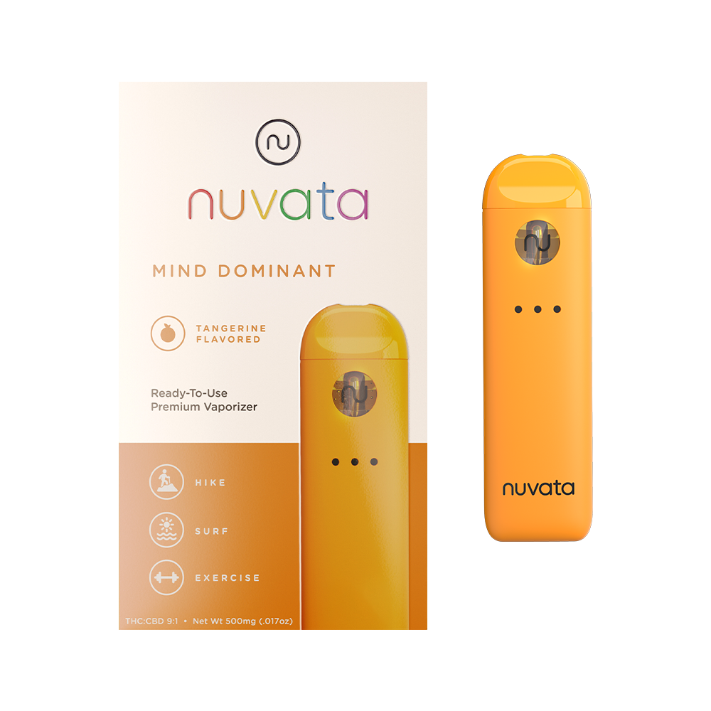 Photograph of product: Nuvata - Disposable Vape Mind Dominant Tangerine 9:1 TH-oui:CBD - .5g