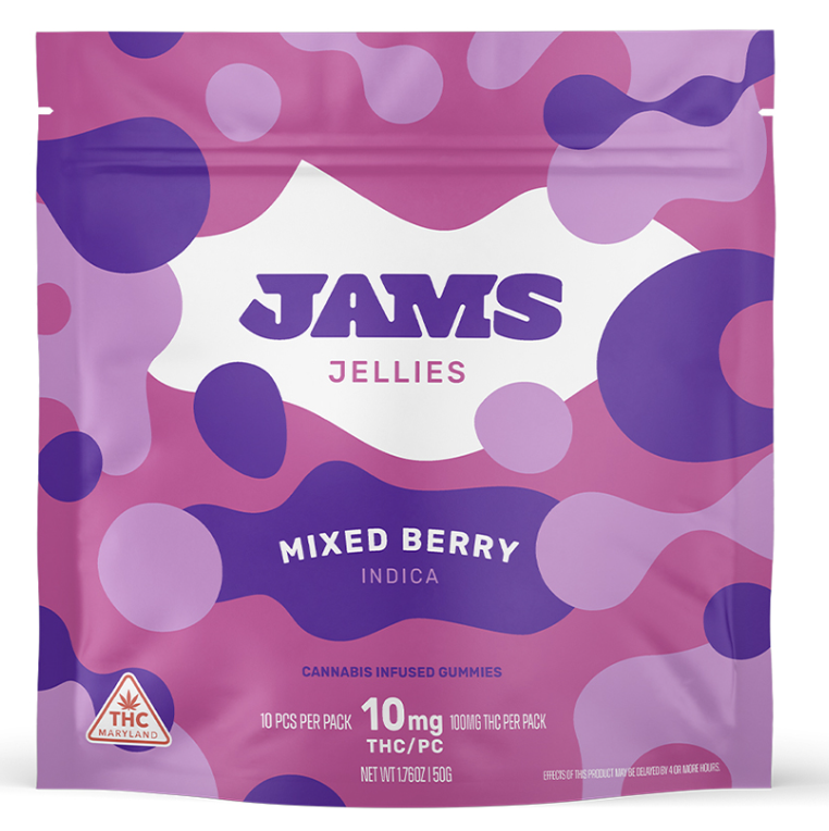 Photograph of product: Mixed Berry Jellies - 10pk / 100mg - Gummies