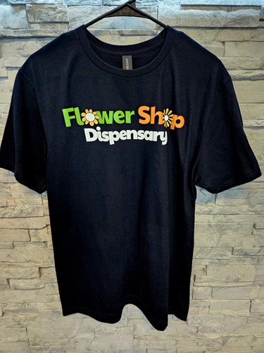 Photograph of product: TSHIRT  Flower Shop Logo BLACK