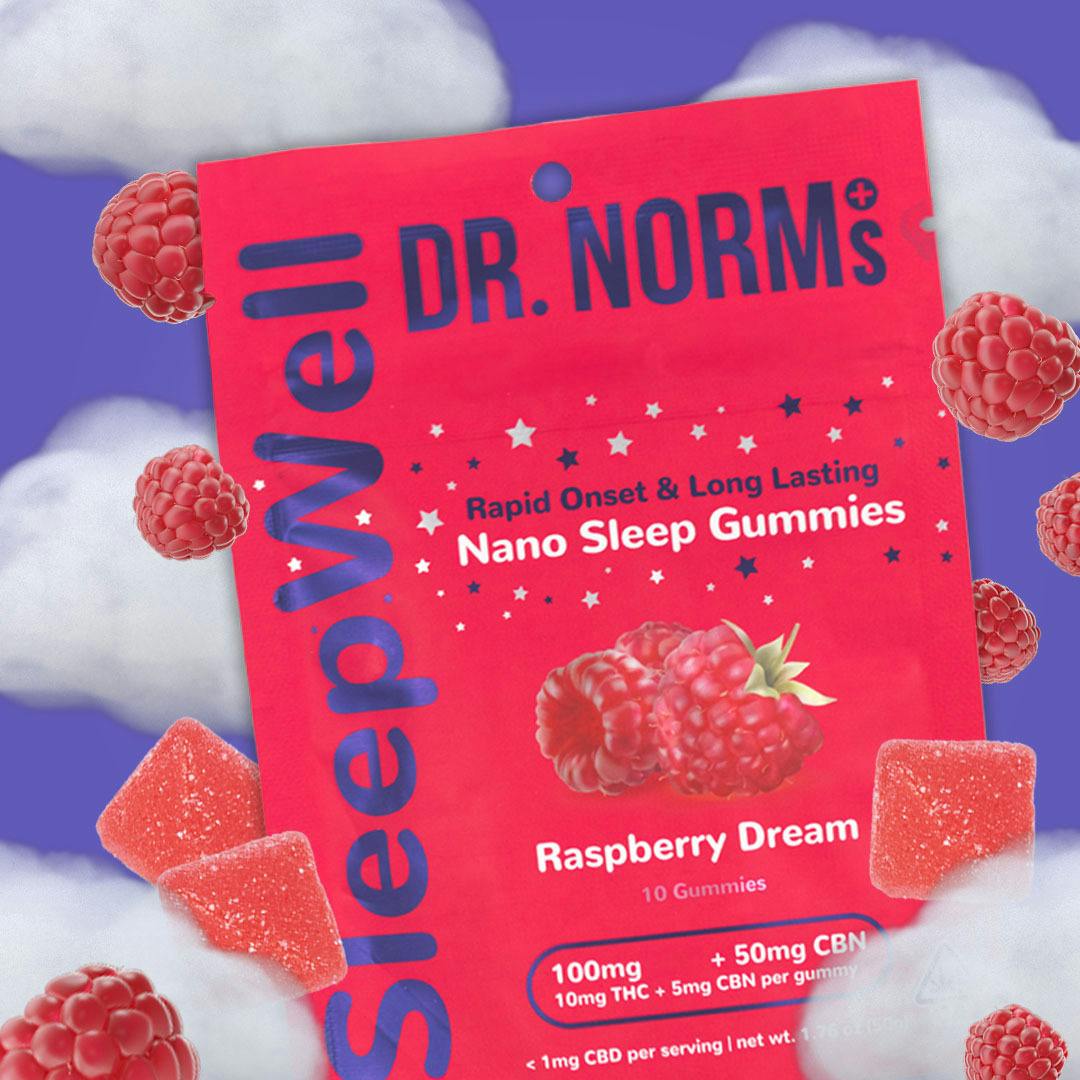 Photograph of product: Dr. Norm - SleepWell - Raspberry Dream - 100mg`