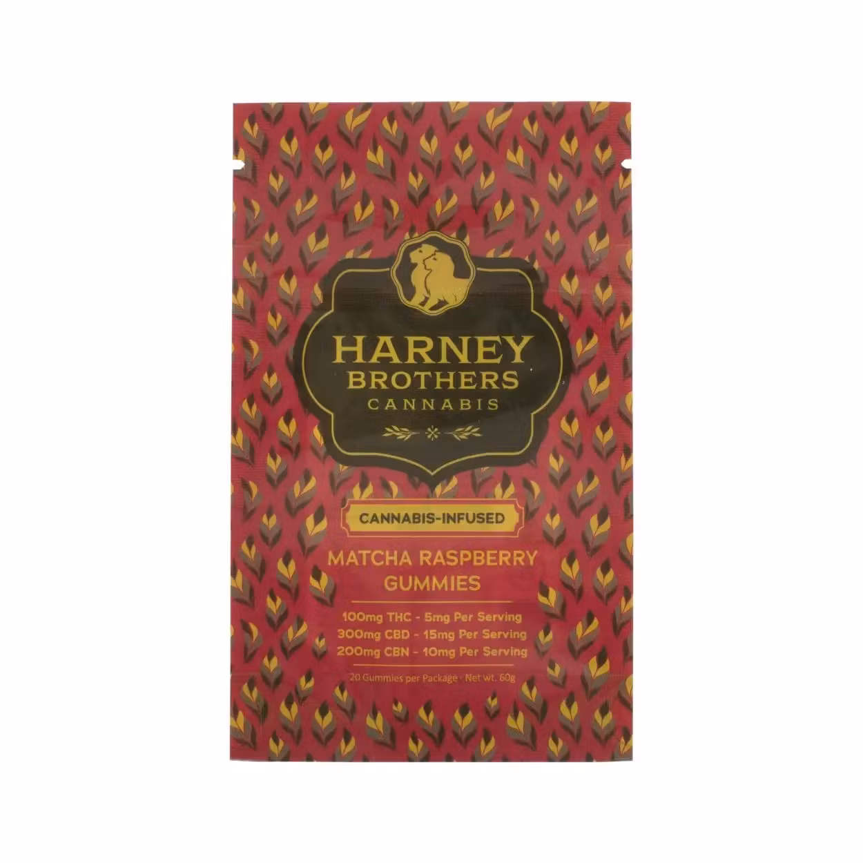 Photograph of product: Harney Brothers | Raspberry Matcha | 20pk Gummy | 100mg