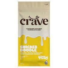 Photograph of product: Crave  White Chocolate Bar  Snicker Doodle  100mg TH-oui  $13 *Tax Included