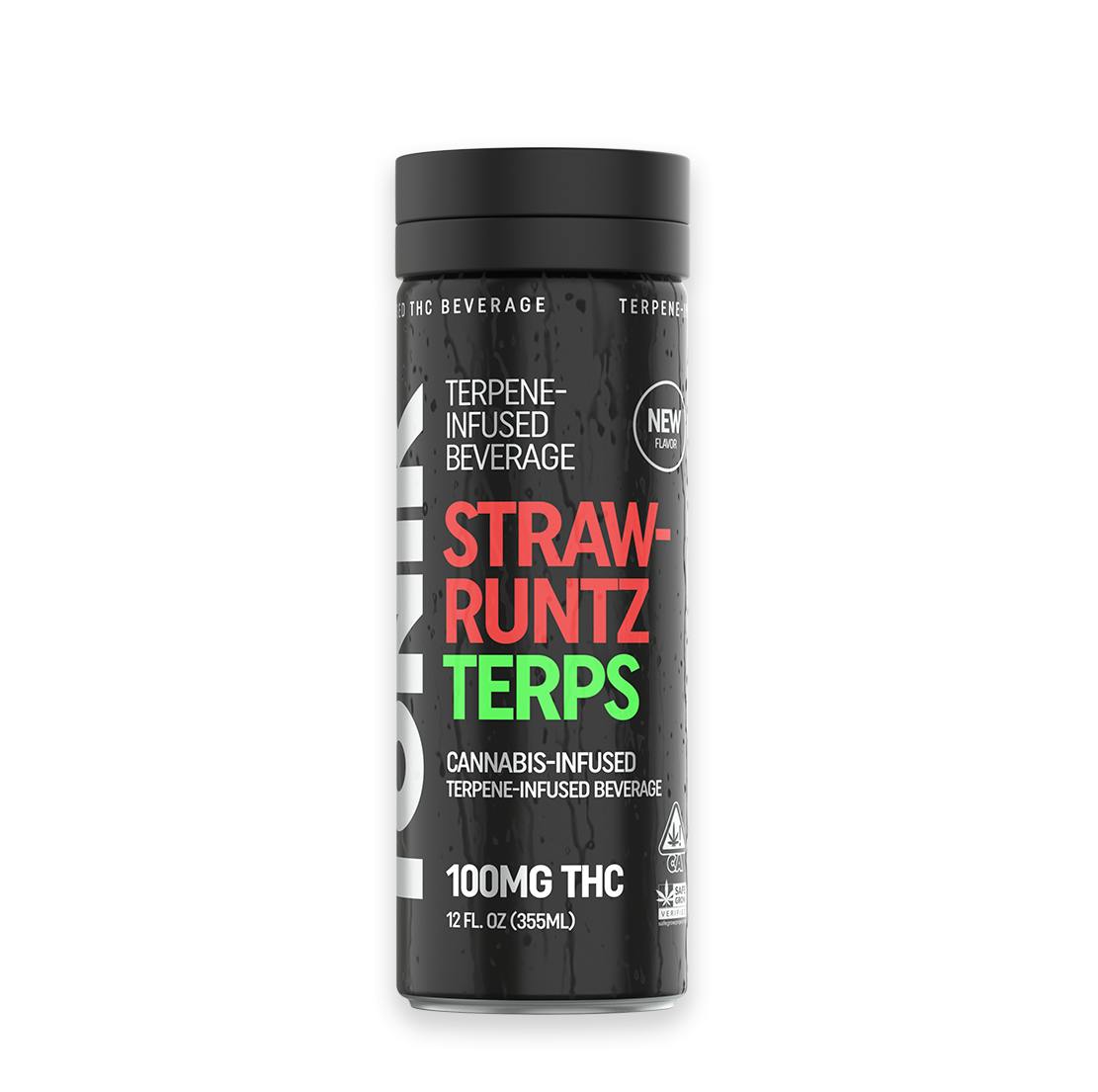 Photograph of product: TONIK TERPS: Straw-Runtz Terpene 12oz. Beverage (100mg)