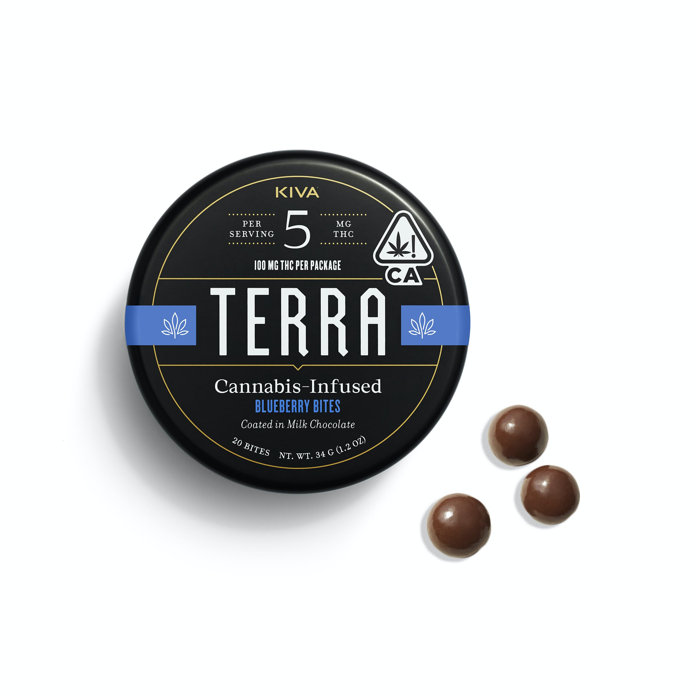 Photograph of product: Blueberry Bites   100mg