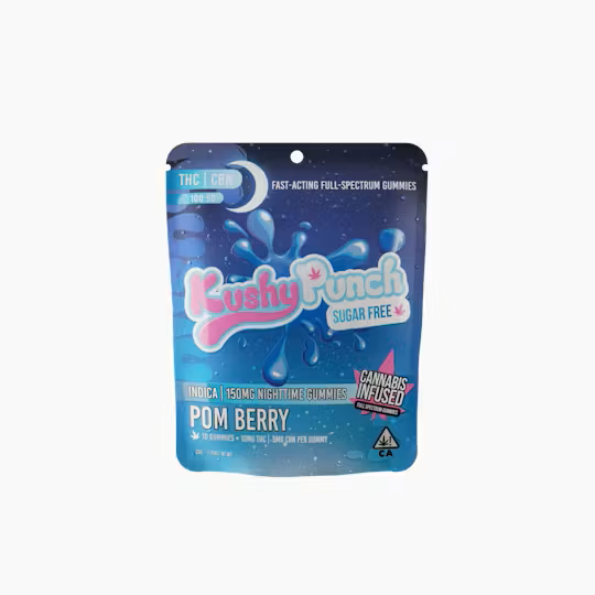 Photograph of product: Oui'd POM BERRY GUMMY 100MG TH-oui - 50MG CBN