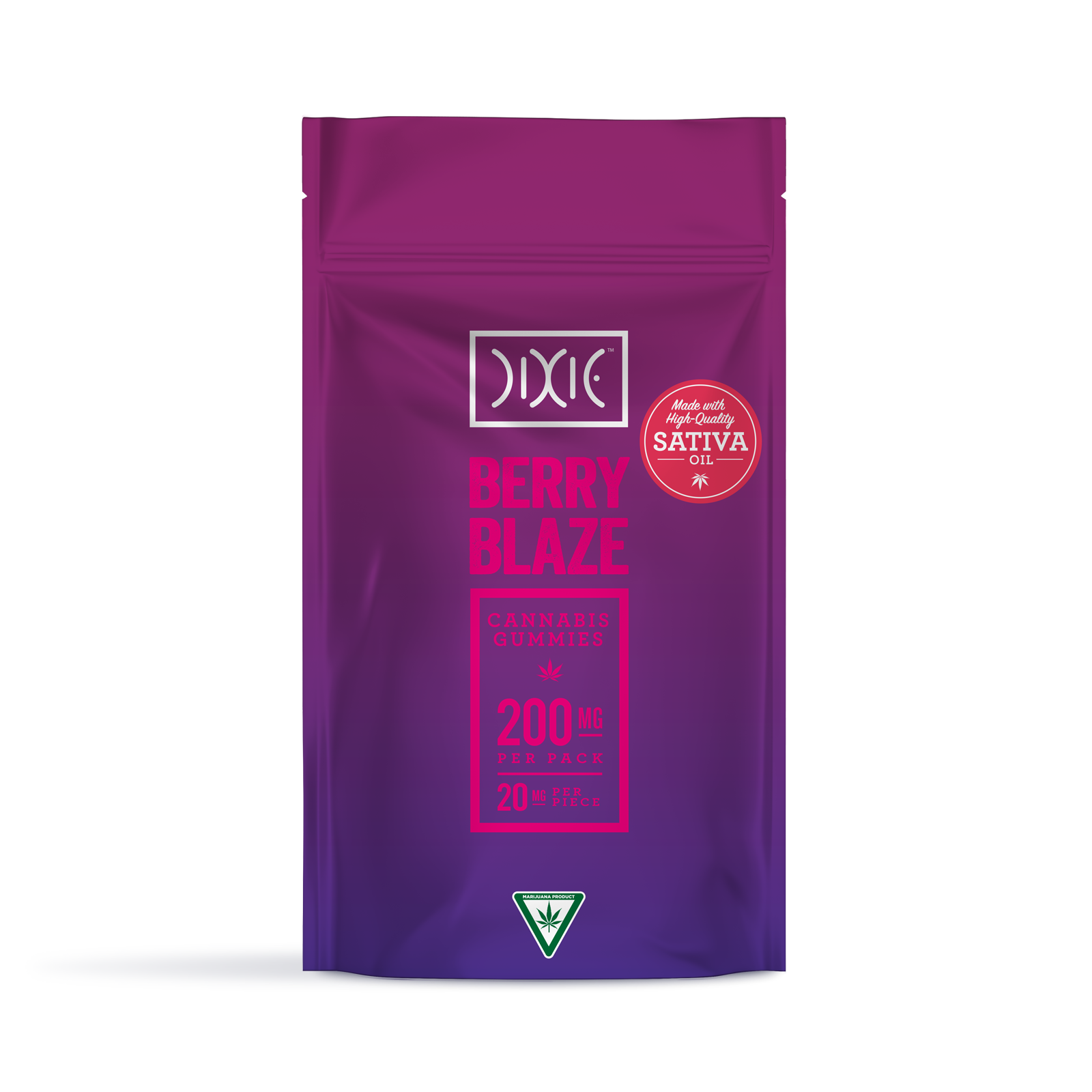 Photograph of product: Dixie Berry Blaze Gummies | 200mg