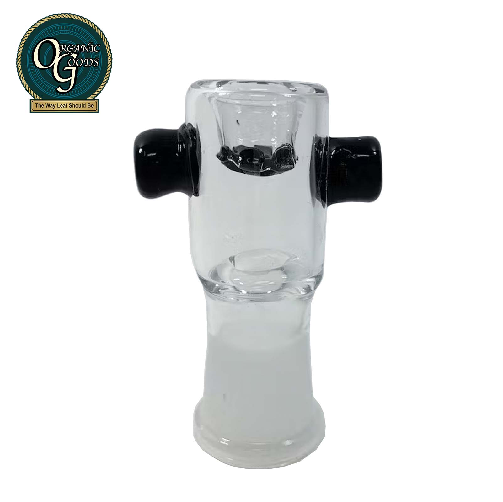 Photograph of product: Clear & Black Glass Female Bowl 14mm