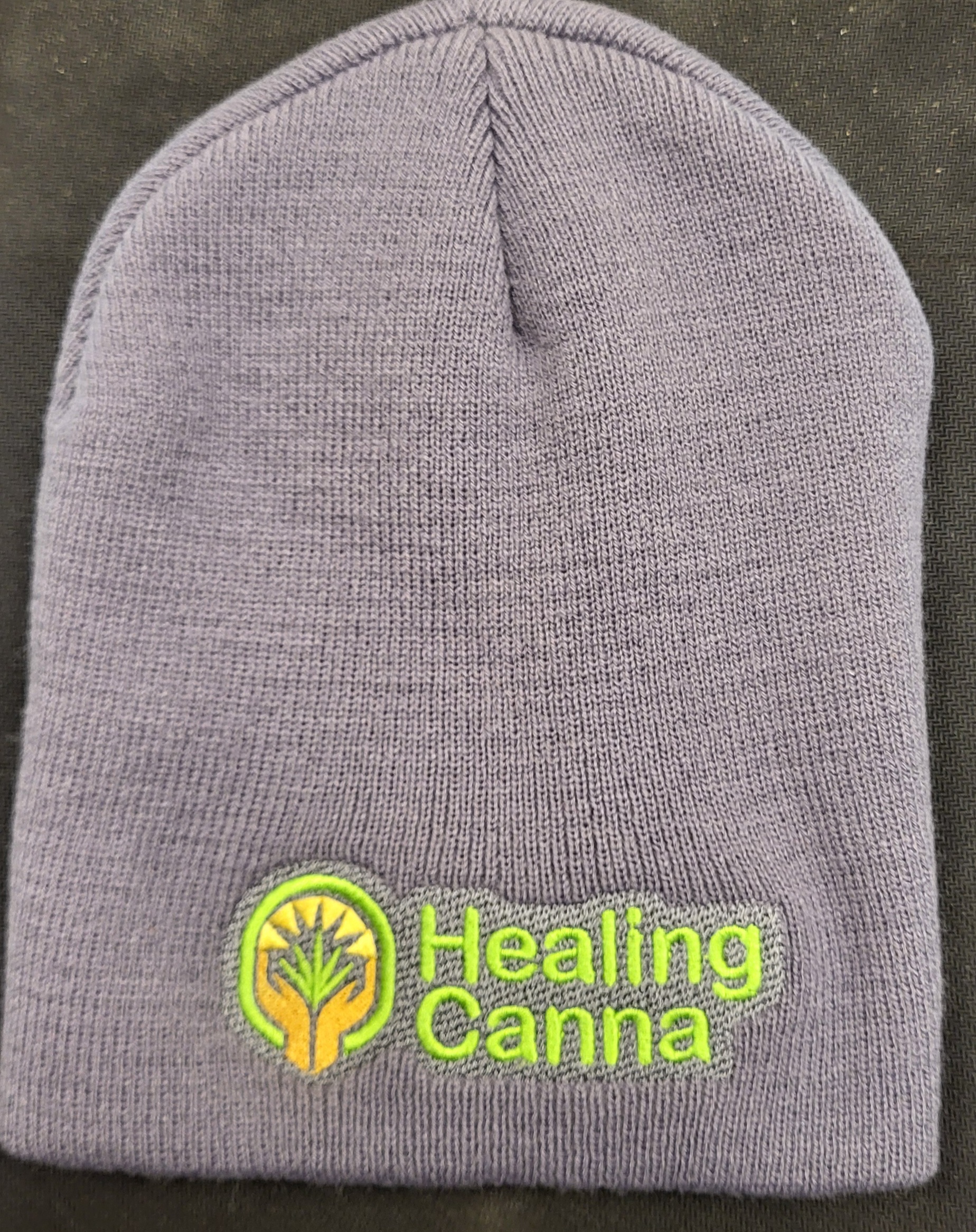 Photograph of product: Healing Canna Beanie - Gray/Full
