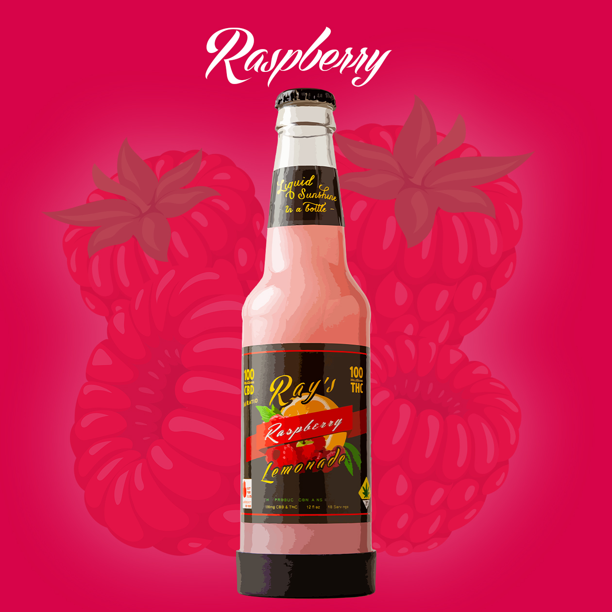 Photograph of product: 1:1 CBD Raspberry Lemonade | 200mg (DOH)