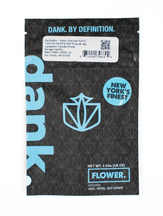 Photograph of product: Dank | Big Buddha | Sungrown | Flower - 3.5g
