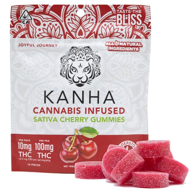 Photograph of product: Cherry (S) Kanha Treats Gummies - Cherry (S)