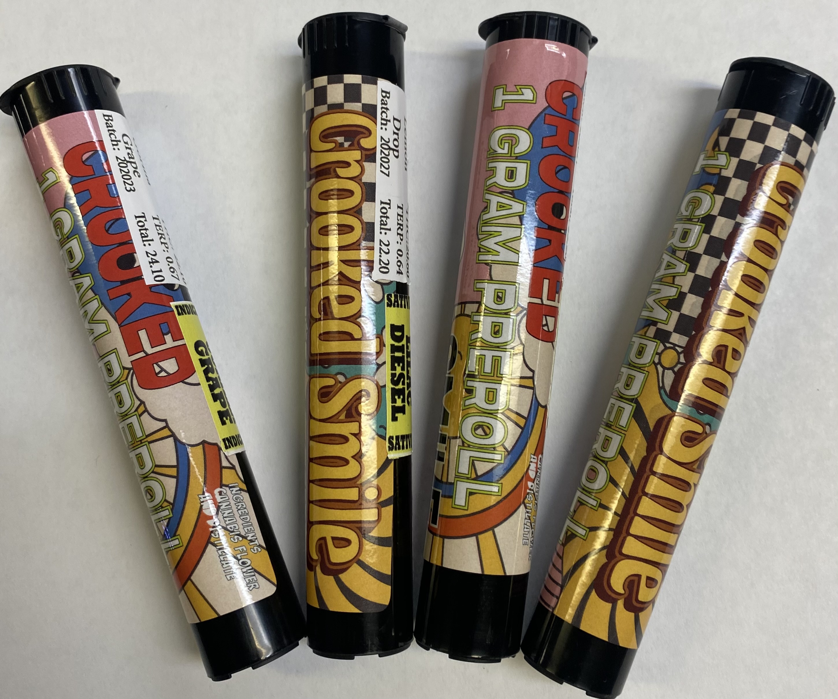 Photograph of product: Crooked Smile Infused Pre-Roll Tropicana (S)