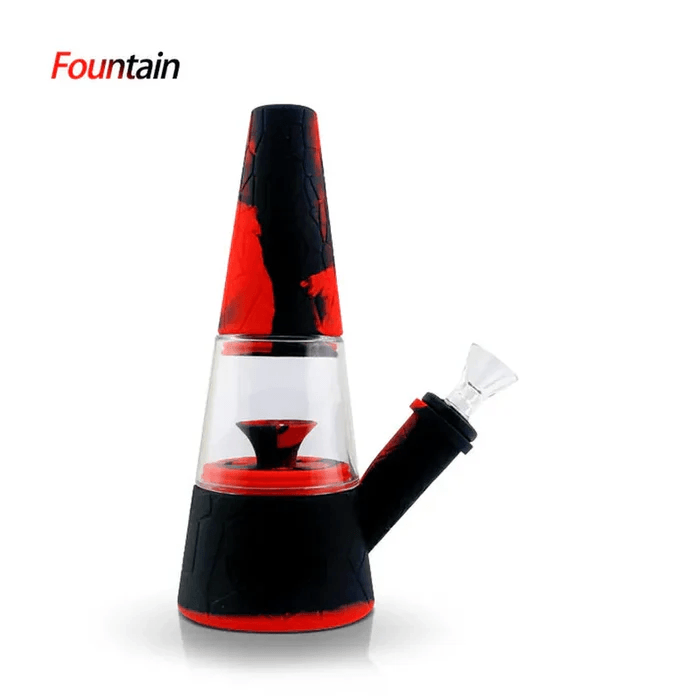 Photograph of product: Waxmaid 7.87" Fountain Silicone Glass Water Pipe
