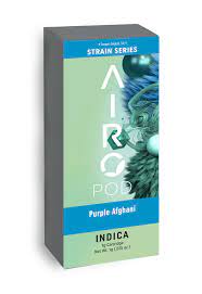 Photograph of product: AiroPod Strain Series Cartridge Purple Afghani 0.5g