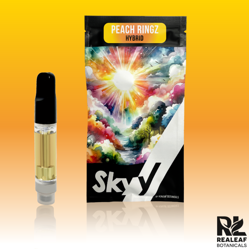 Photograph of product: SKYY PEACH RINGZ CARTRIDGE 2G
