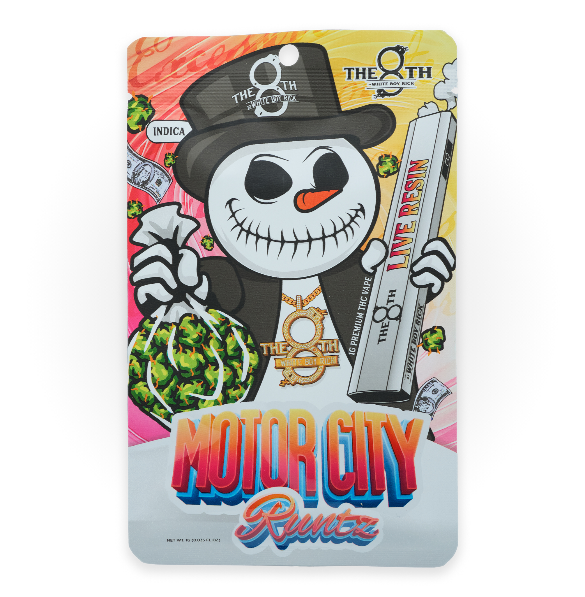 Photograph of product: Motor City Runtz | 1G Live Resin Disposable Cart