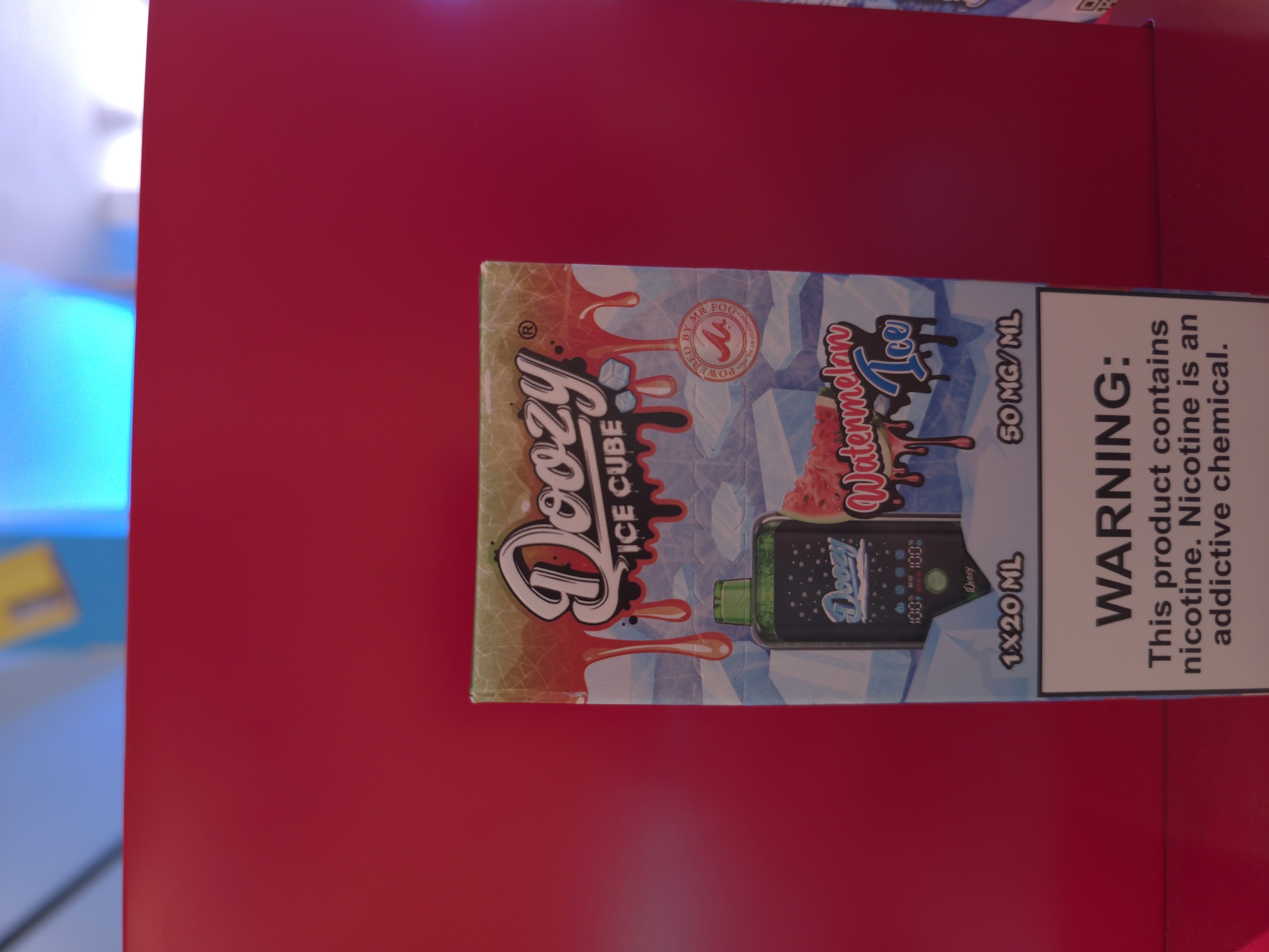 Photograph of product: Doozy | Ice Cube | 40K  Puffs | Watermelon Ice | Nicotine Disposable
