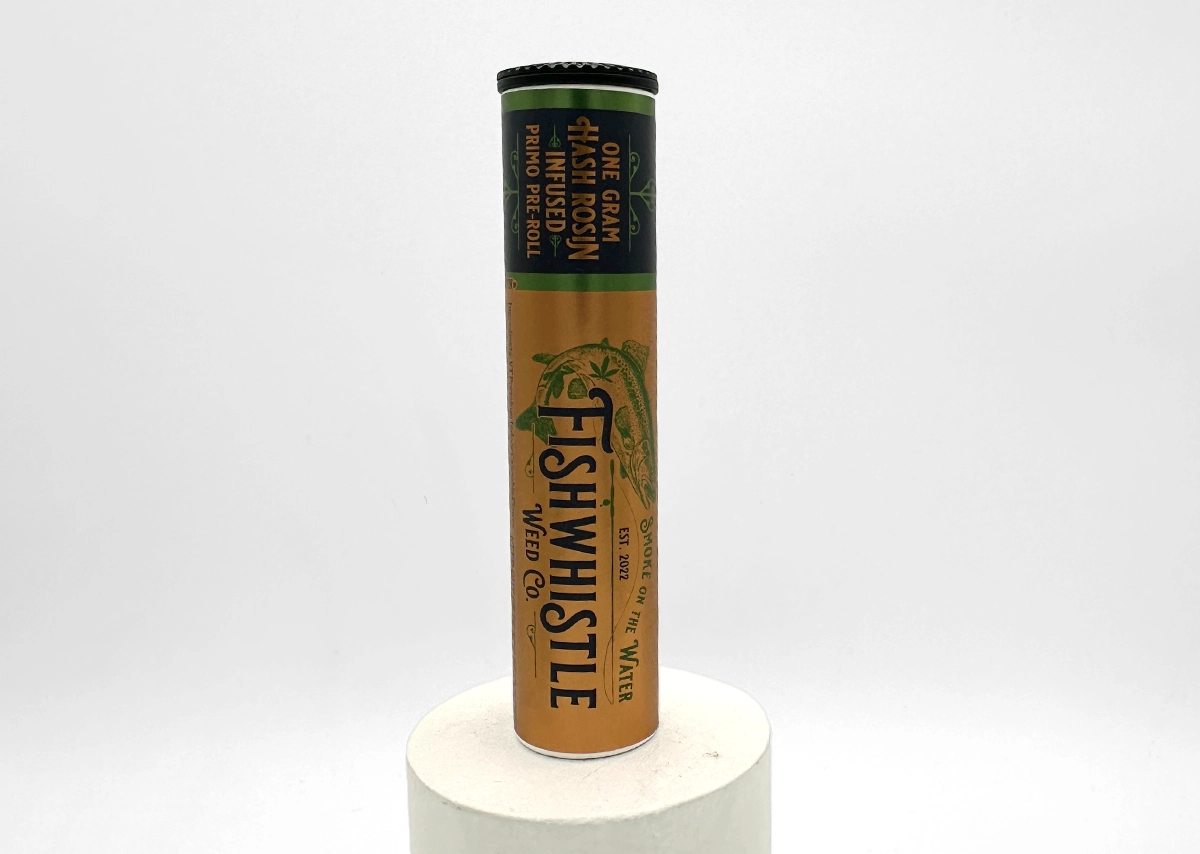 Photograph of Product: Fishwhistle - Piff with SLHxBD Hash - 1x 1g Infused Pre-roll