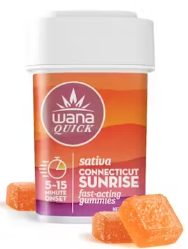 Photograph of product: Wana Quick Sativa Connecticut Sunrise Fast-Acting Gummies 00280 (20pk)