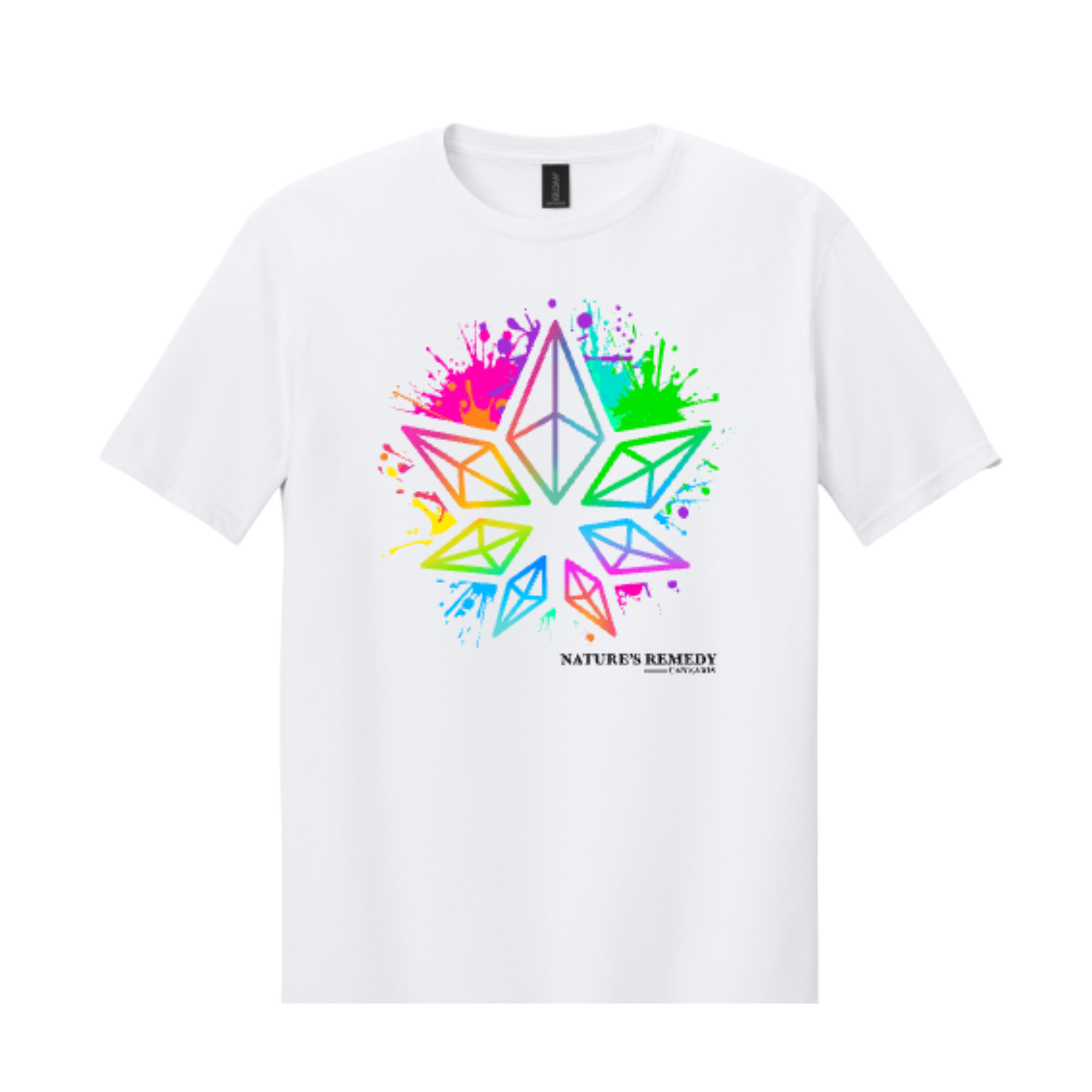 Photograph of product: Limited Edition White NRC Pride 2025 T-Shirt By Nature's Remedy Oui'd - 3XL