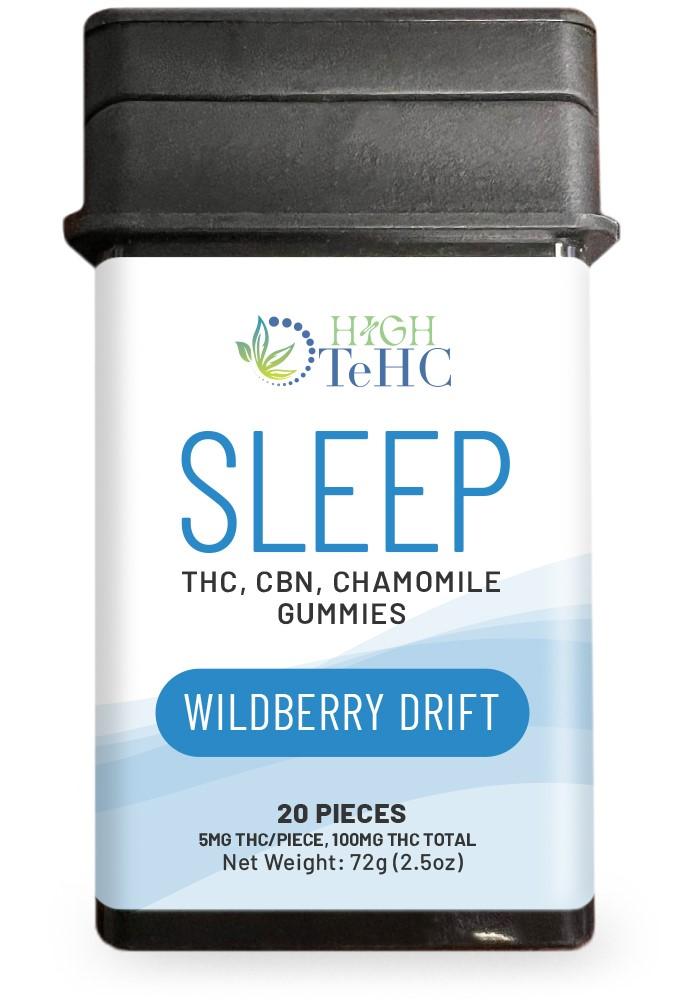 Photograph of product: High TeHC Sleep Wildberry Drift (20 x 5mg) 100mg
