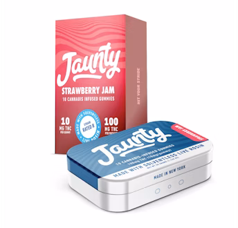 Photograph of product: Strawberry Jam | 100mg 10pk Live Rosin Gummies