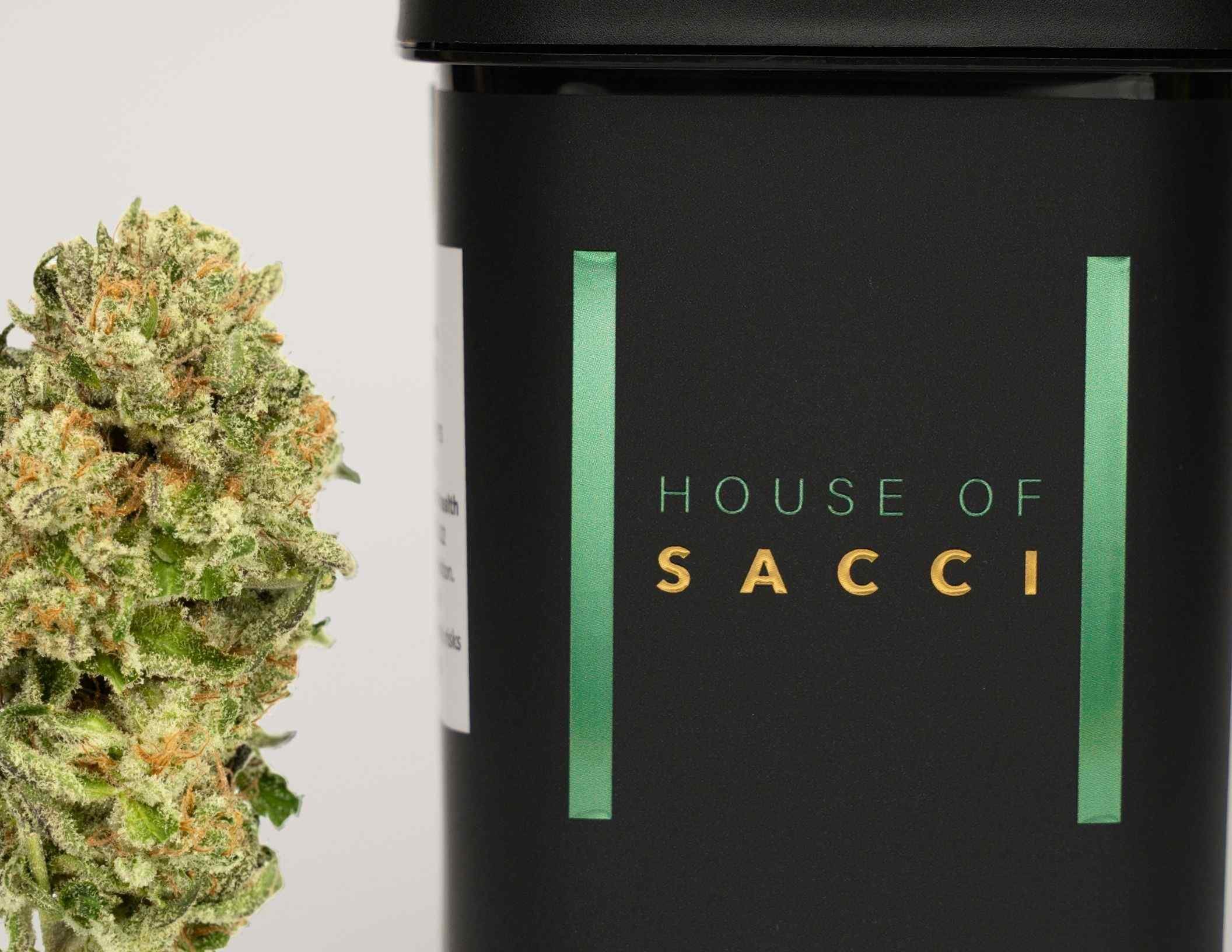 Photograph of product: House of Sacci Flower Purple Z 27% TH-oui Oui'd 3.5g