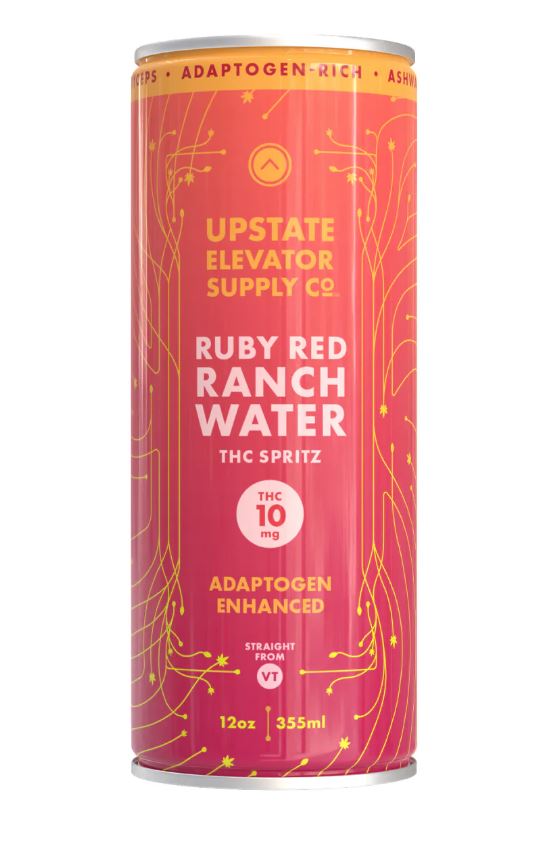 Photograph of product: UESC | Ruby Red Ranch Water (10mg TH-oui) | 12oz