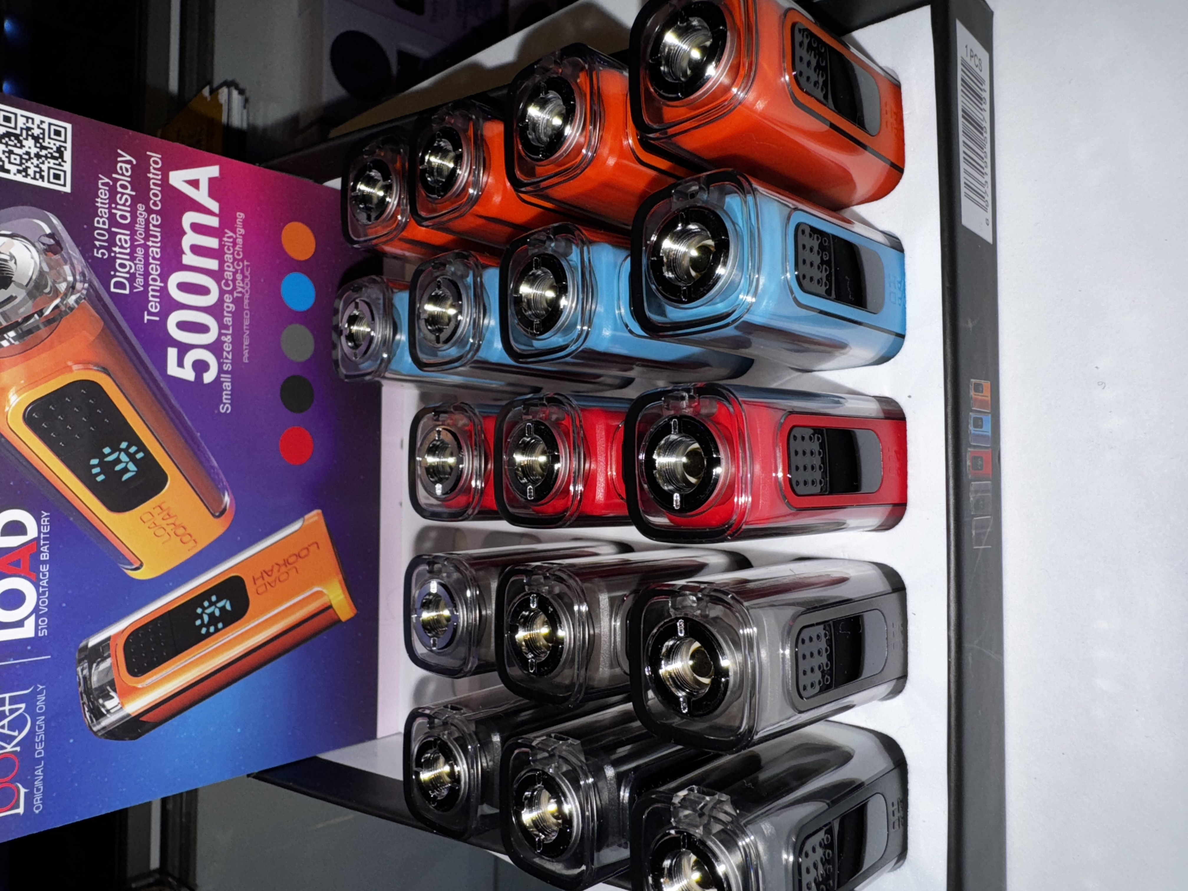 Photograph of product: Lookah Load - VARIABLE 510 BATTERY - Assorted Colors - Paraphernalia