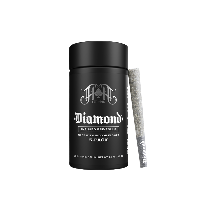 Photograph of product: Heavy Hitters - Lemon Cherry Gelato - Diamond Infused Pre-Rolls