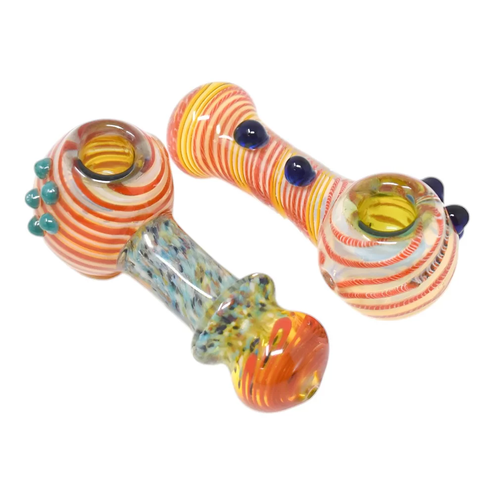 Photograph of product: 4" Vibrant Swirl Design Hand Pipes