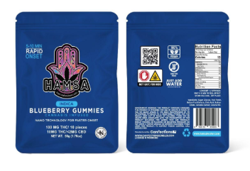 Photograph of product: Hamsa Blueberry | 100mg