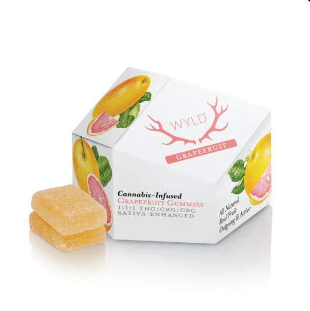 Photograph of product: 1:1:1 - GRAPEFRUIT - TH-oui:CBG:CBC - 100MG
