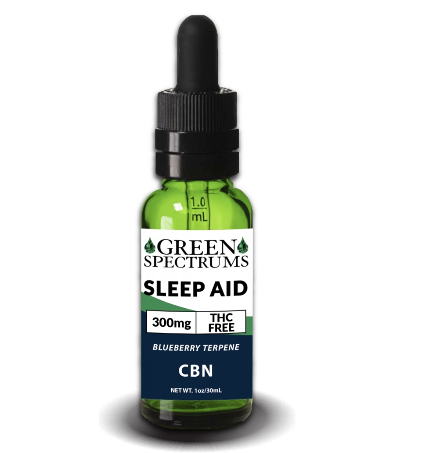 Photograph of product: Green Spectrums | Sleep Aid Blueberry Terpene TH-oui Free | 300mg CBN