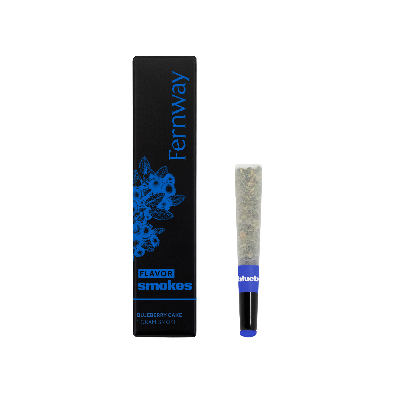 Photograph of product: Fernway | Flavor Smokes | Blueberry Cake | Pre-Roll | 1g
