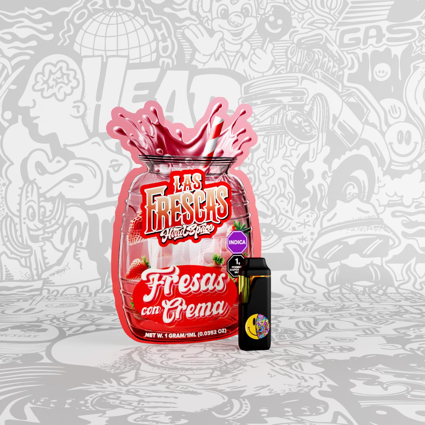 Photograph of product: Head Space Las Frescas Disposable- Fresa Con Crema (Oui'd)