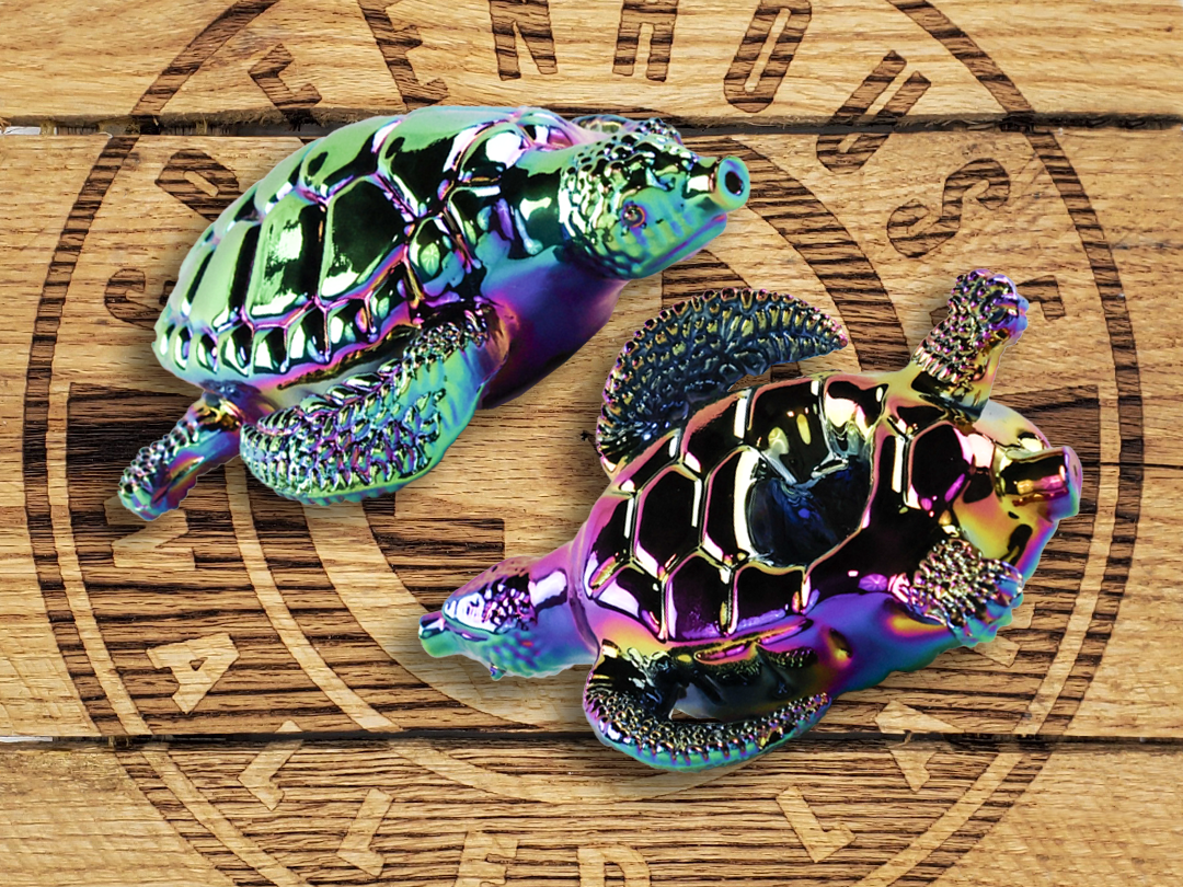 Photograph of product: Iridized Turtle Bowl