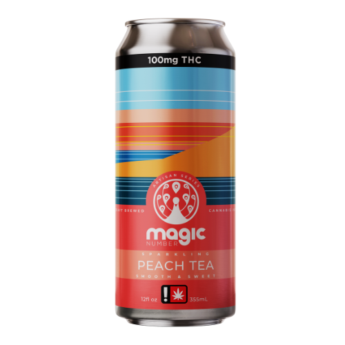 Photograph of product: 100mg Peach Sparkling Tea