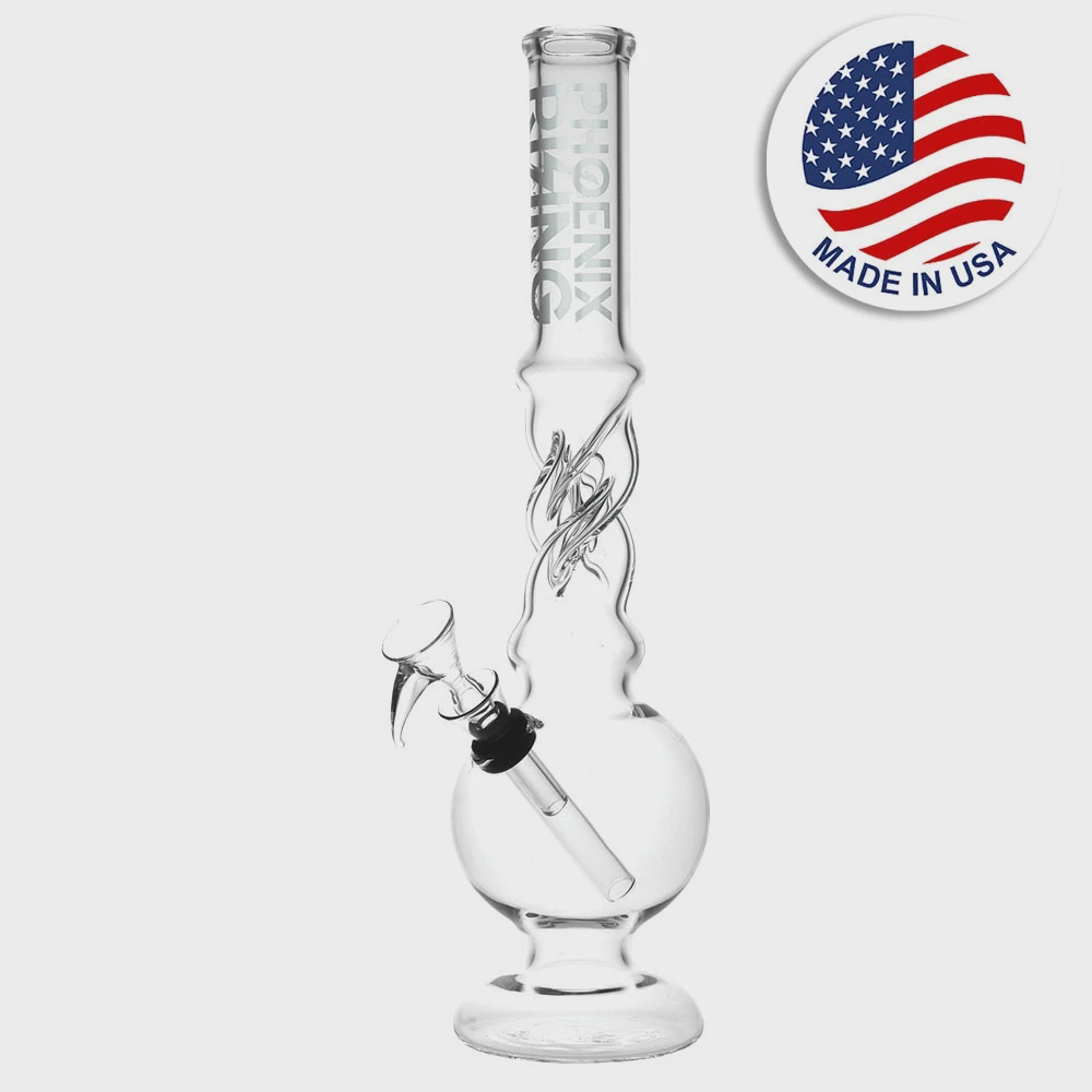Photograph of product: Phoenix Rising | Twist Dome Water Pipe | 12"