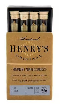 Photograph of product: 2g (4pk) OG Kush Prerolls - Henry's