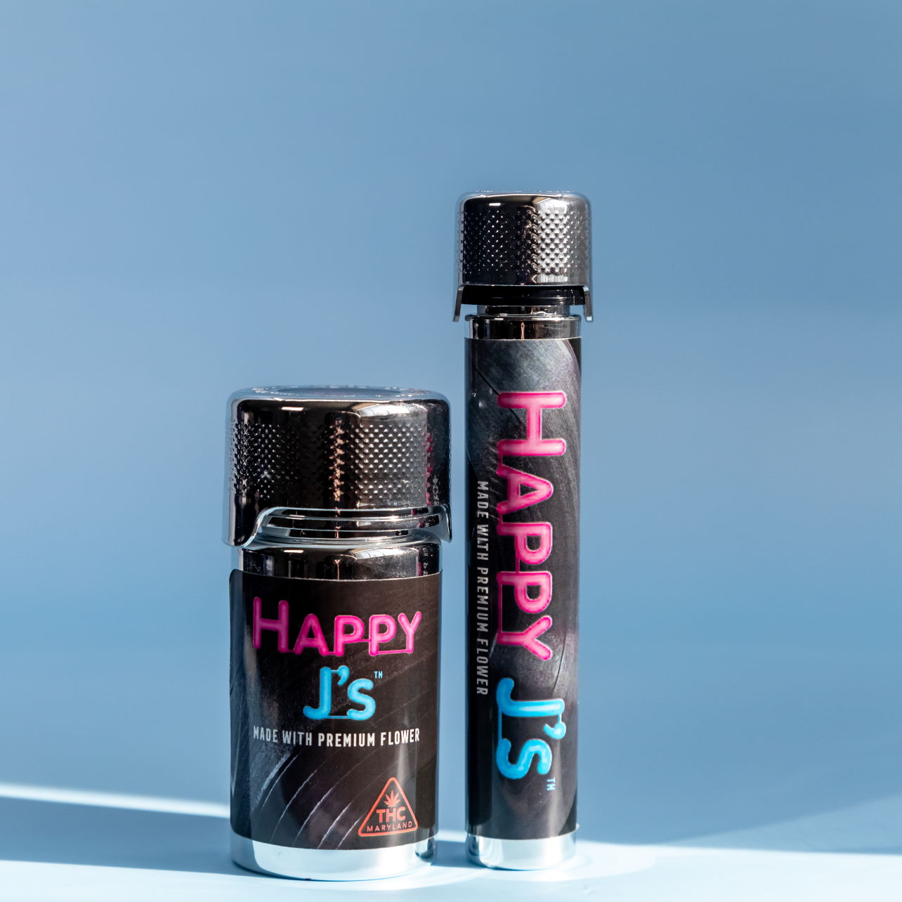 Photograph of Product: Happy J's: Huckleberry Soda 2pk Pre-Rolls - 1g
