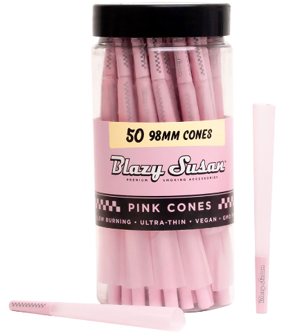Photograph of product: Blazy Susan - Pink Cones 50pk - 1 1/4