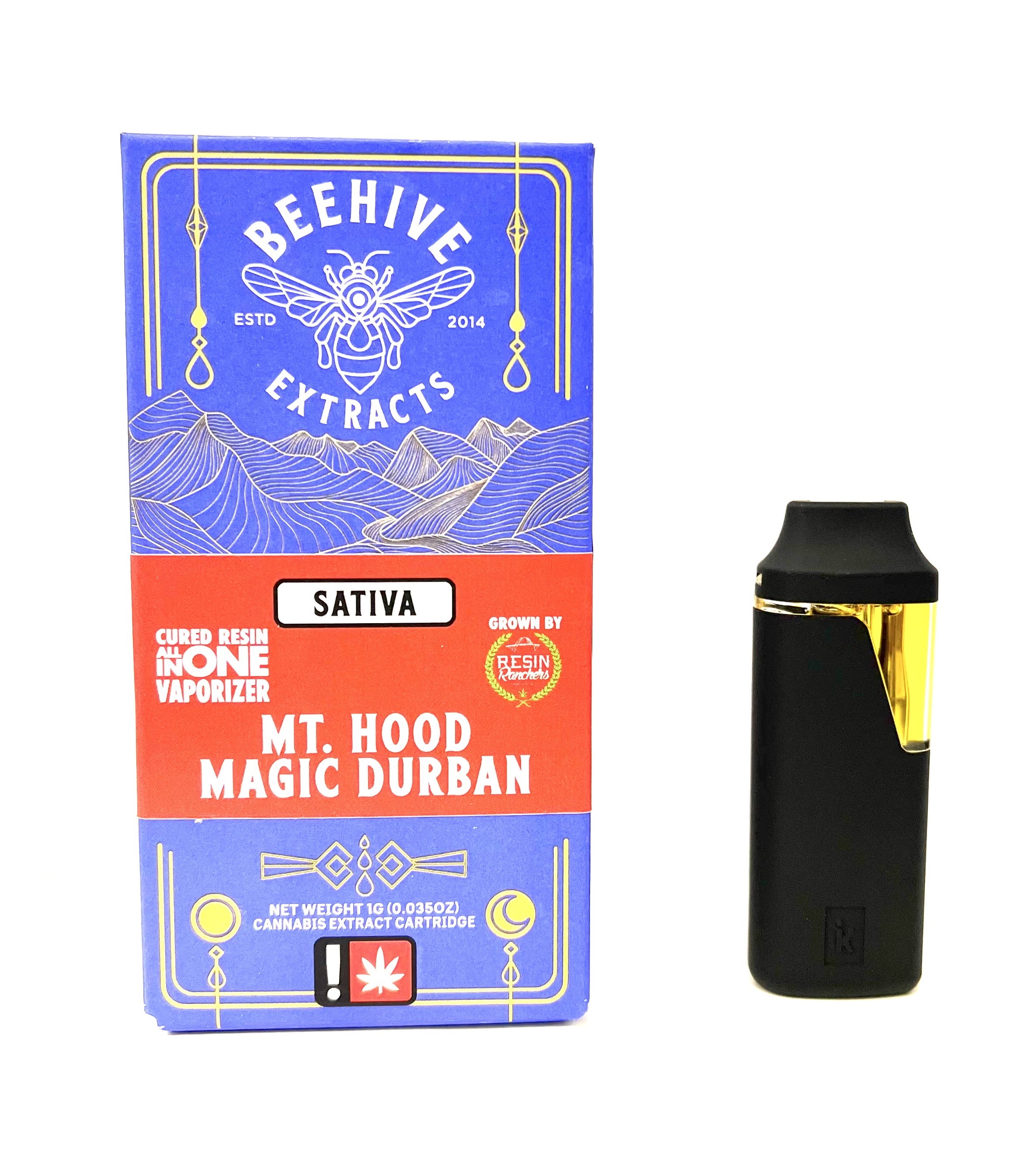 Photograph of product: Beehive Extracts 1g Disposable | Mt. Hood Magic Durban