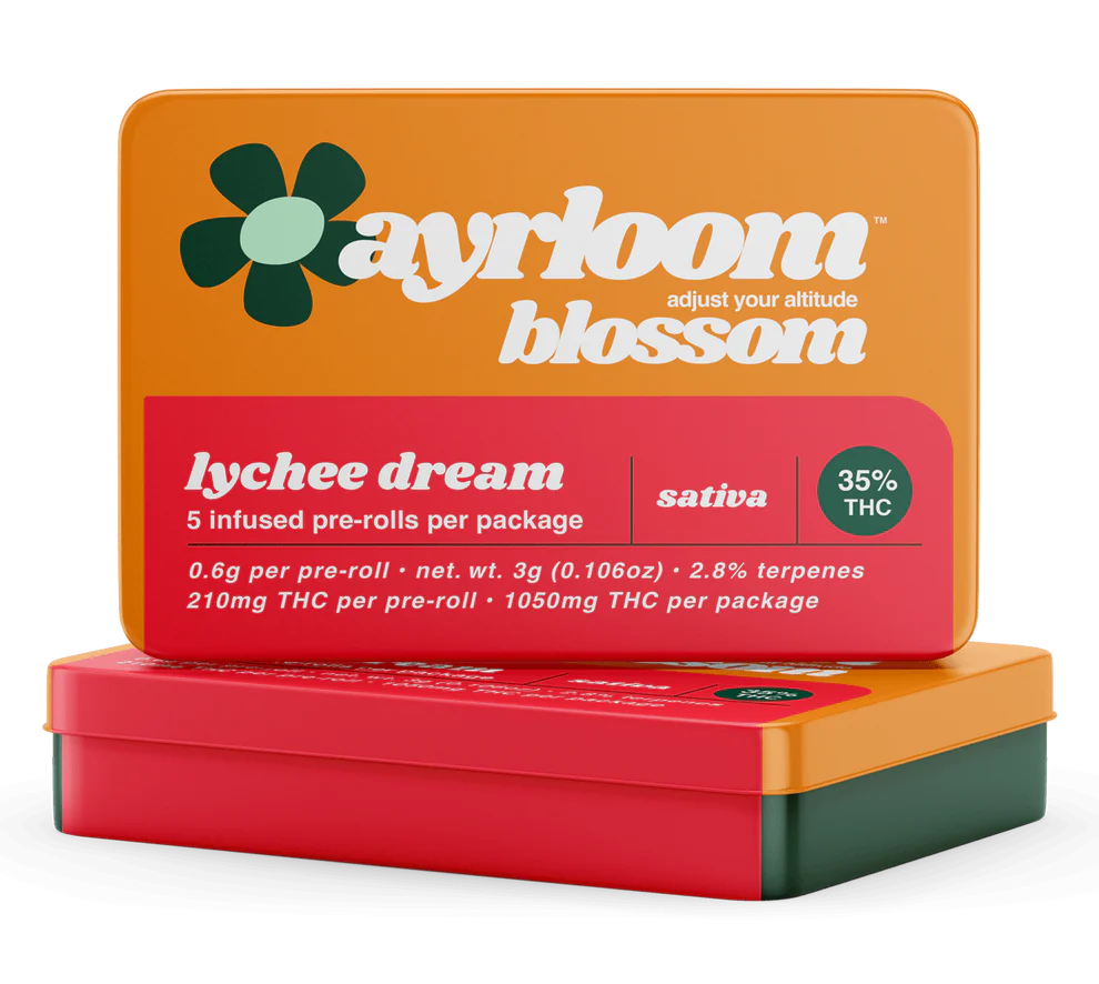 Photograph of product: Ayrloom Infused Pre-Rolls /5pk - Lychee Dream