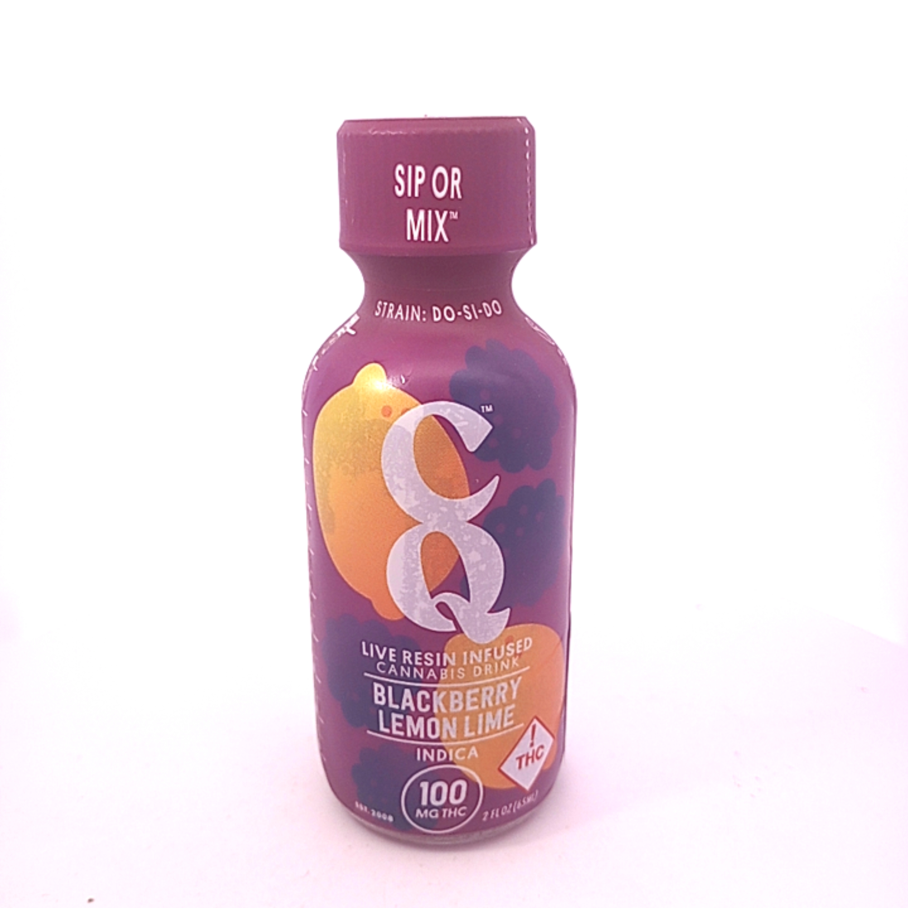 Photograph of product: Elevated - CQ - 100mg - Live Resin - Oui'd - Black berry lemon lime
