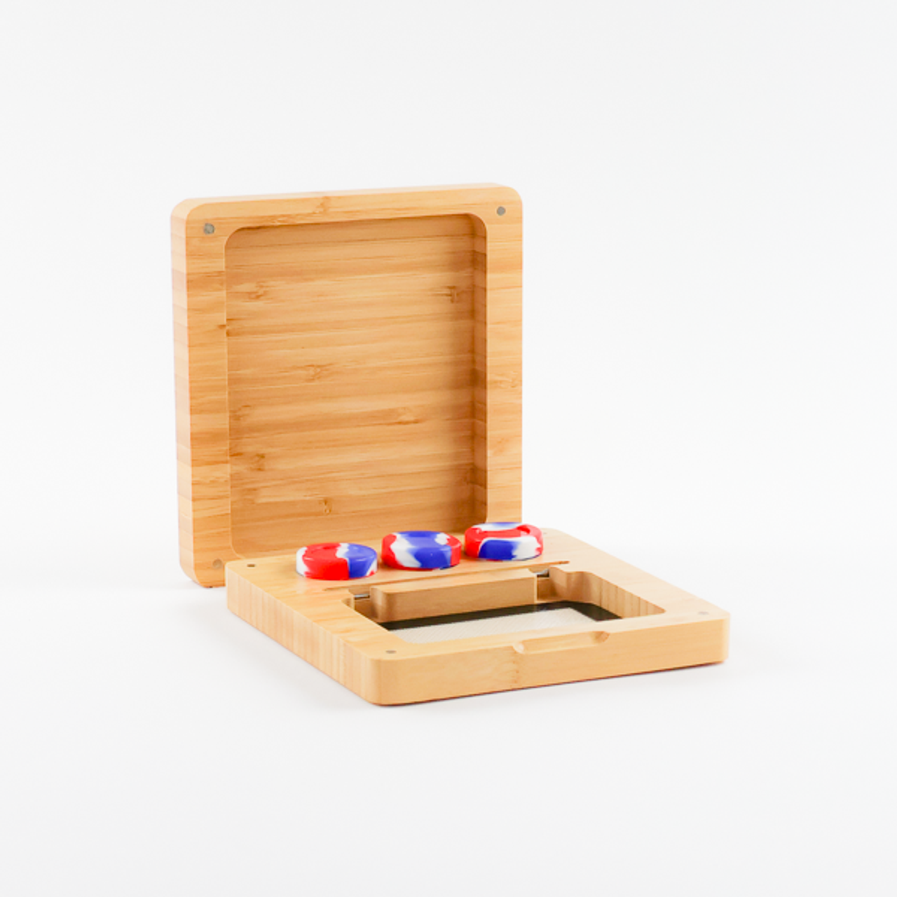 Photograph of product: Bamboo Rolling Tray Box Set