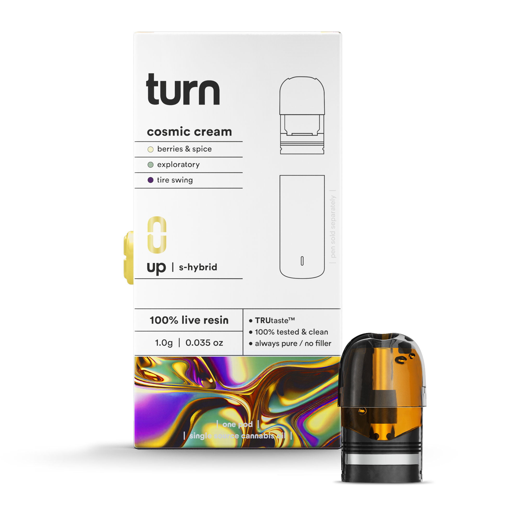 Photograph of product: Cosmic Cream Live Resin Pod