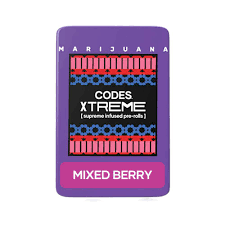 Photograph of product: Codes | 3pk 0.7g Infused Pre-Roll | Grape Gossip Mixed Berry