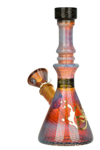 Photograph of product: Pulsar Bubble Matrix Heady Beaker Water Pipe | 7" | 14mm F Color